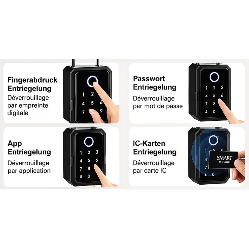 Pavo mini-sleutelkluis Advanced, 1 sleutel, zwart, Bluetooth